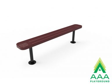 AAA Playground Honeycomb Steel Park Bench without Back