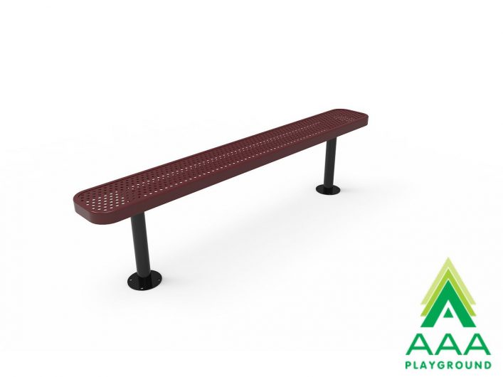 AAA Playground Honeycomb Steel Park Bench without Back