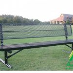 AAA Playground Expanded Metal Sport Bench with Back