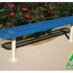 AAA Playground Expanded Metal Park Bench without Back