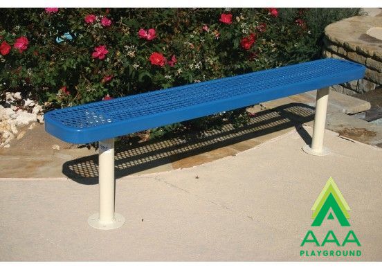 AAA Playground Expanded Metal Park Bench without Back