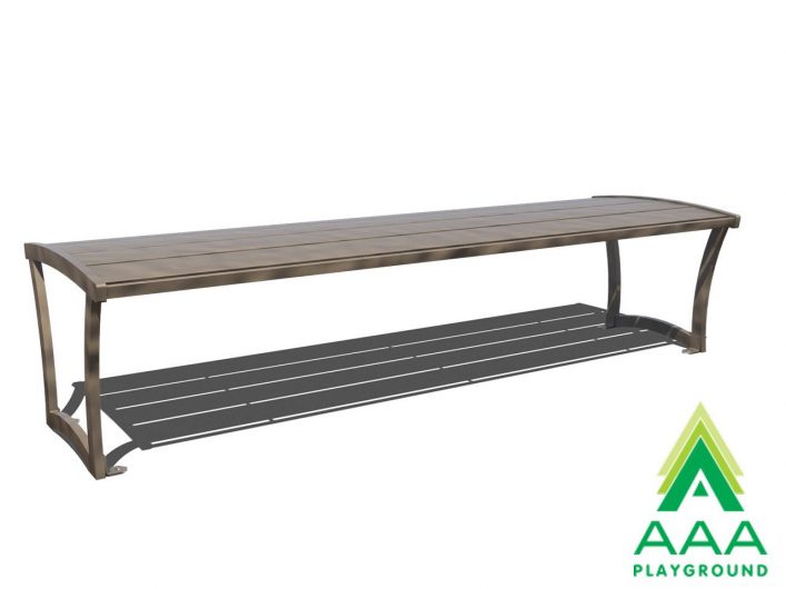 Bryce Steel Slatted Bench without Back