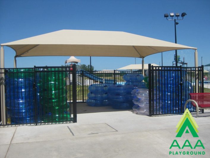 Rectangular Shade Shelter with 10 feet high Entrance Height