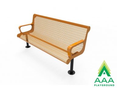 AAA Playground Expanded Metal Sloped Bench