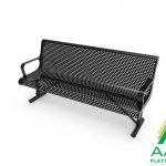 AAA Playground Honeycomb Steel Sloped Bench