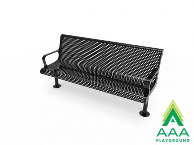 AAA Playground Honeycomb Steel Sloped Bench