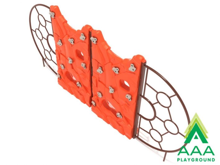 Two Panel Cliff Craggy Climber