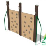 Double Rock Wall Recycled Two-Sided Panel Climber