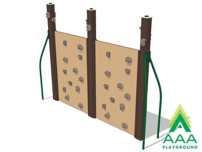 Double Rock Wall Recycled Two-Sided Panel Climber
