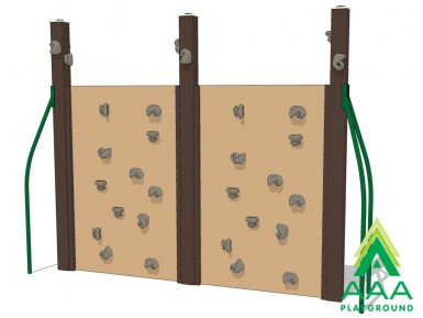 Double Rock Wall Recycled Two-Sided Panel Climber