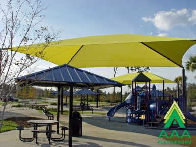 Square Shade Shelter with 12 feet high Entrance Height