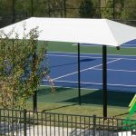 Dual Column Rectangular Umbrella Shade Shelter