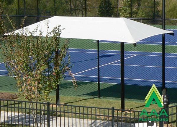 Dual Column Rectangular Umbrella Shade Shelter