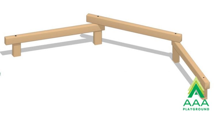 6 foot Long Graduated Height Balance Beams