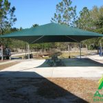 Square Shade Shelter with 10 feet high Entrance Height