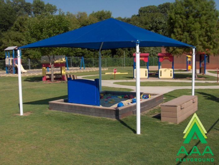 Square Shade Shelter with 10 feet high Entrance Height