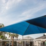 Square Shade Shelter with 10 feet high Entrance Height