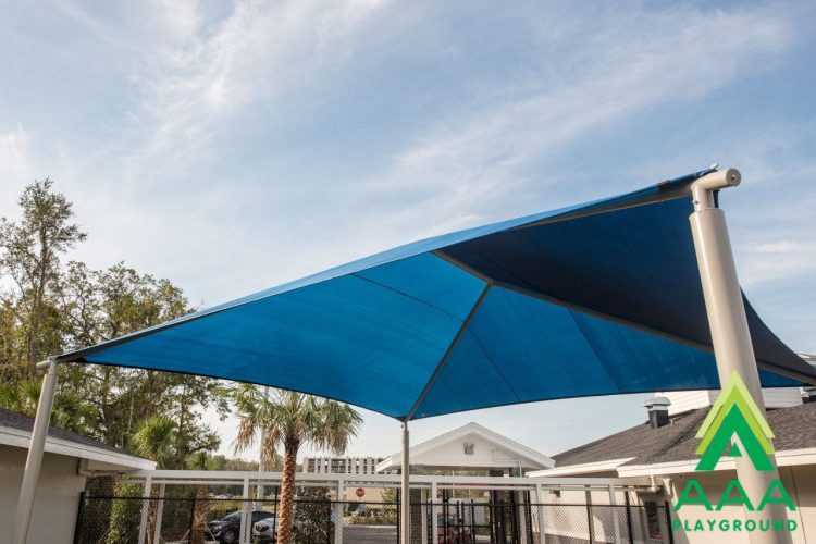 Square Shade Shelter with 10 feet high Entrance Height