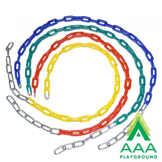 Individual PVC Coated Metal Swing Set Chain - 48 inches