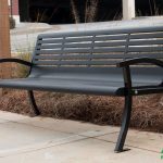 Classic Casino Horizontal Strap Style Bench with Back