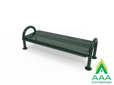 AAA Playground Honeycomb Steel Pipe Frame Bench without Back