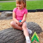AAA Playground Half Log Balance Beam