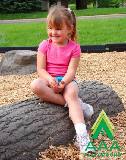 AAA Playground Half Log Balance Beam