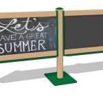 Double Outdoor Magnetic Chalkboard