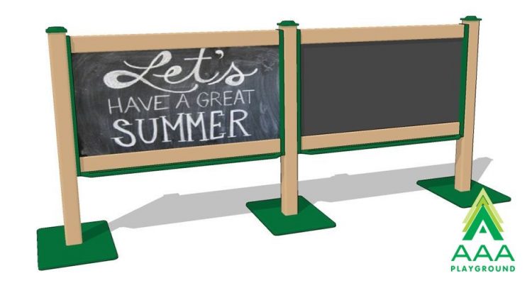 Double Outdoor Magnetic Chalkboard