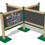 Quadra Outdoor Magnetic Chalkboard