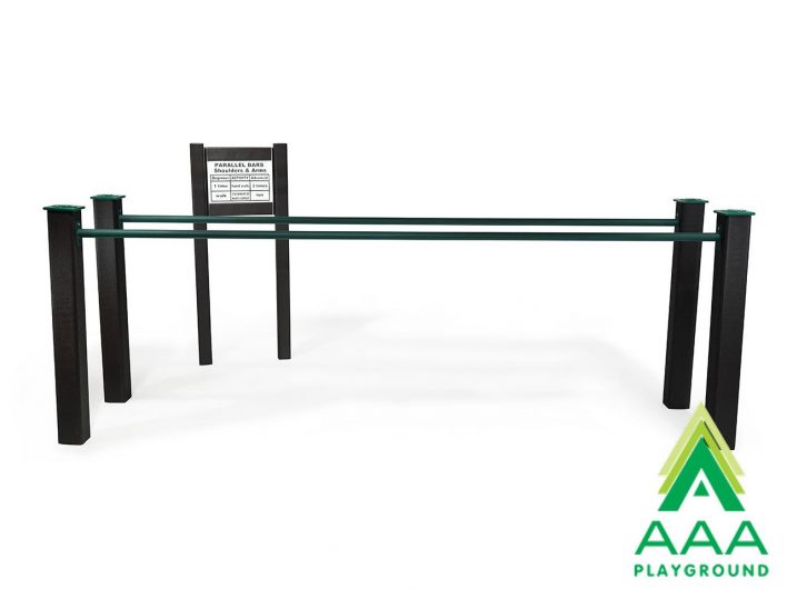 Recycled Plastic Fitness Parallel Bars with Exercise Panel