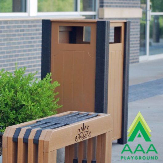 Recycled Plastic Ridgeview Receptacle