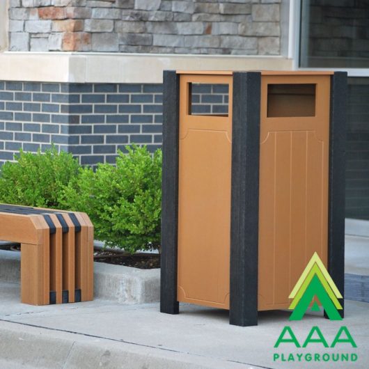 Recycled Plastic Ridgeview Receptacle