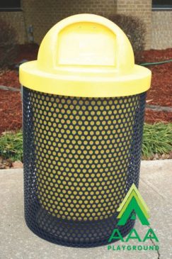 Perforated Style Trash Receptacle