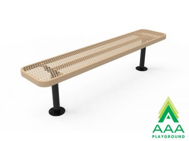 AAA Playground Expanded Metal Sport Bench without Back