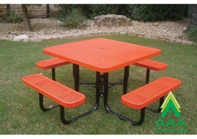 AAA Playground Honeycomb Steel Portable Frame Square Table