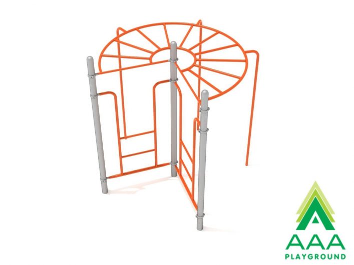Freestanding 270-Degree Rung Standard Horizontal Climber