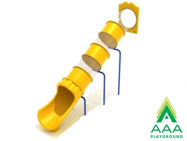 8-feet Deck Height Straight Tube Slide