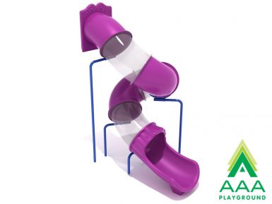 10-feet Deck Height Spiral Tube Slide