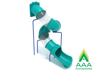 11-feet Deck Height Spiral Tube Slide