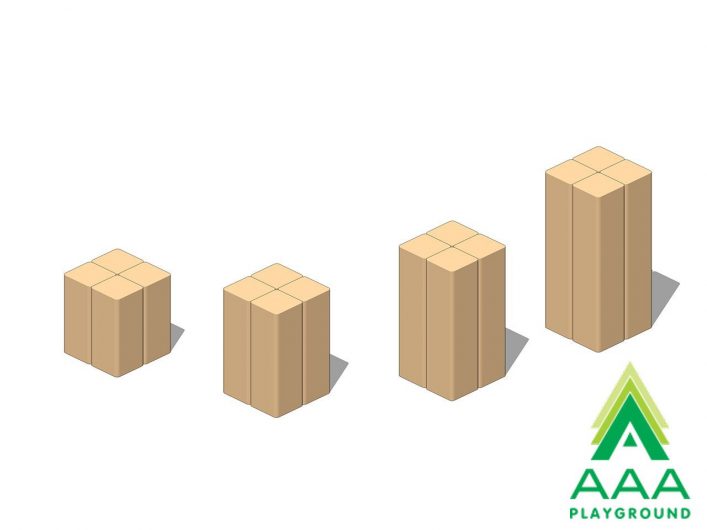 Individual Recycled Quad Block Balance Stepper