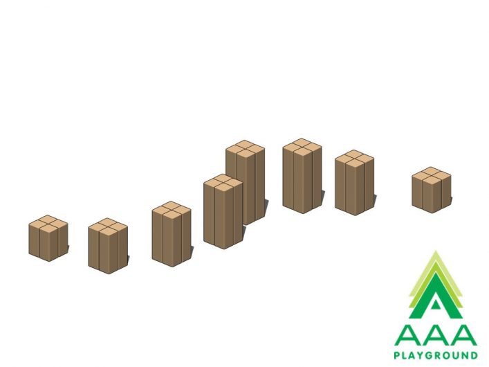 Individual Recycled Quad Block Balance Stepper
