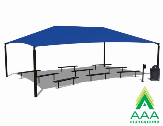 Outdoor Social Distancing Environment: Bench Package