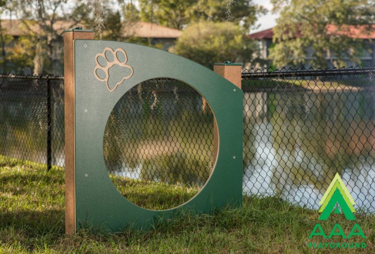 Jump Thru Panel Recycled Plastic Dog Park Play Equipment