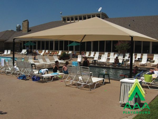 Rectangular Shade Shelter with 8 feet high Entrance Height