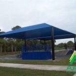Rectangular Shade Shelter with 8 feet high Entrance Height