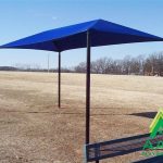 Rectangular Shade Shelter with 8 feet high Entrance Height