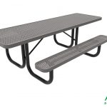 AAA Playground Honeycomb Steel Portable Frame Picnic Table