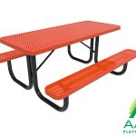 AAA Playground Honeycomb Steel Portable Frame Picnic Table