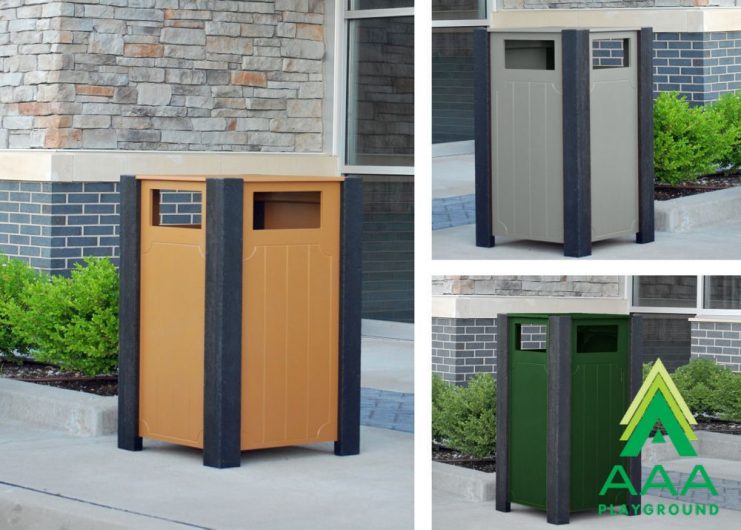 Recycled Plastic Ridgeview Receptacle